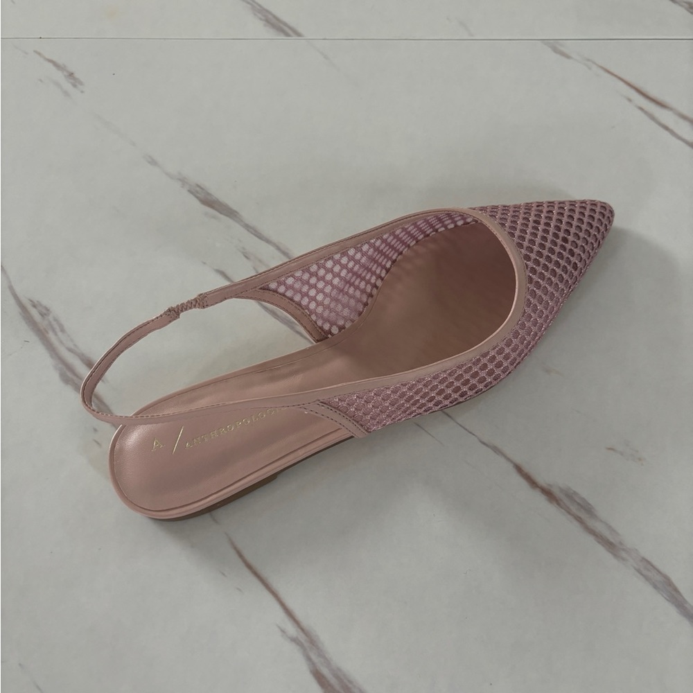 By Anthropologie Mesh Slingback Flats Size 7 NWT